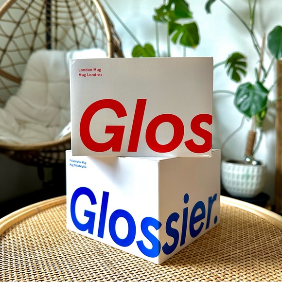 NIB Glossier Mug London & Philadelphia Stacking Set - Picture 12 of 12